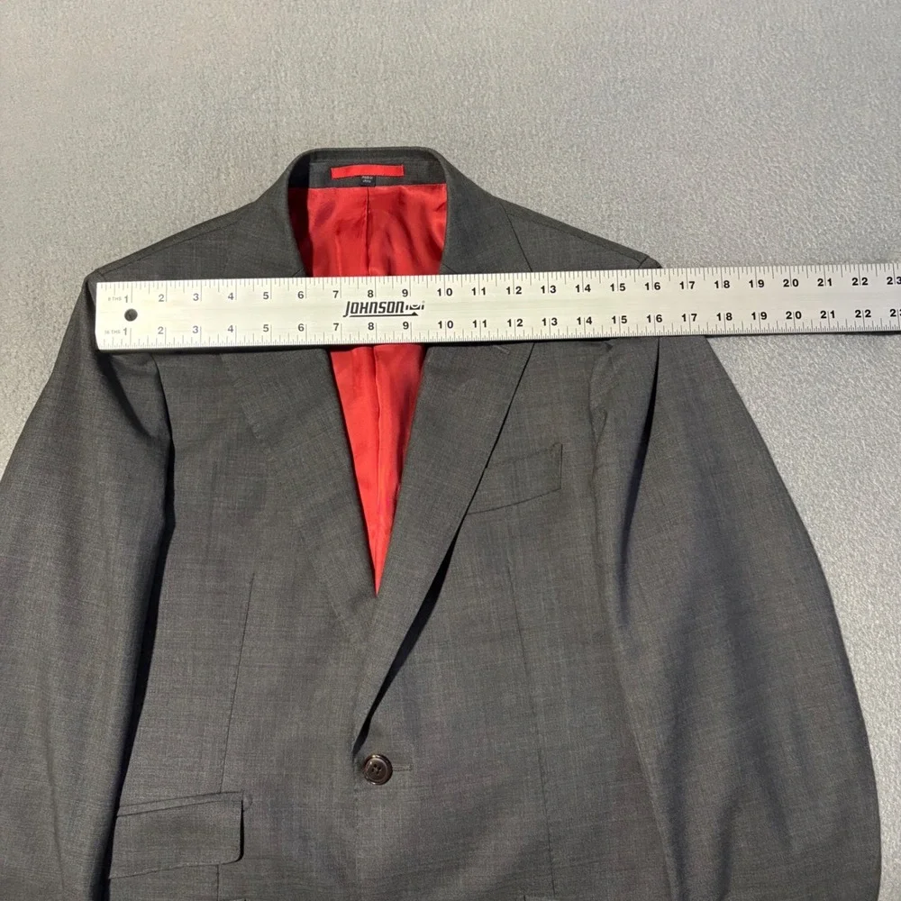 Lot 2 SuitSupply Sienna Blazer 34R Charcoal Grey Wool Vitale Barberis Canonico